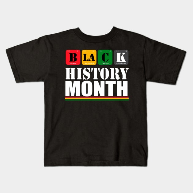 Black History Month Kids T-Shirt by For the culture tees